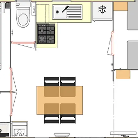 Mobil-home Avec Terrasse A - Api-1-52-1038 *