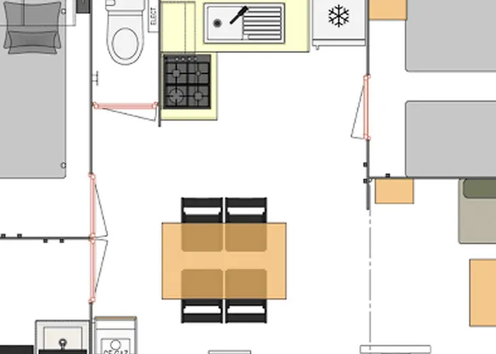 Mobil-home Avec Terrasse à - Api-1-52-1038 *